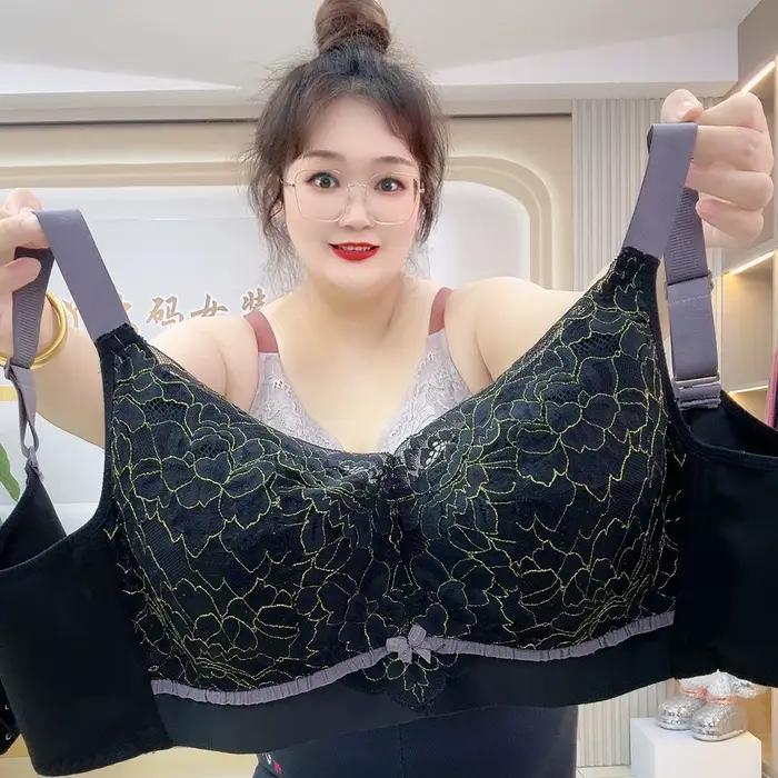 Soutien-gorge Push Up grande taille pour femmes, sous-vêtements fins et sans doublure réglables, san
