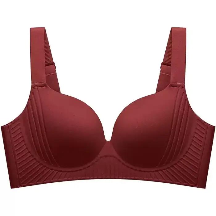 Soutien-gorge pour femmes avec gros seins montrant des petits sous-vêtements, froncé et amincissant,