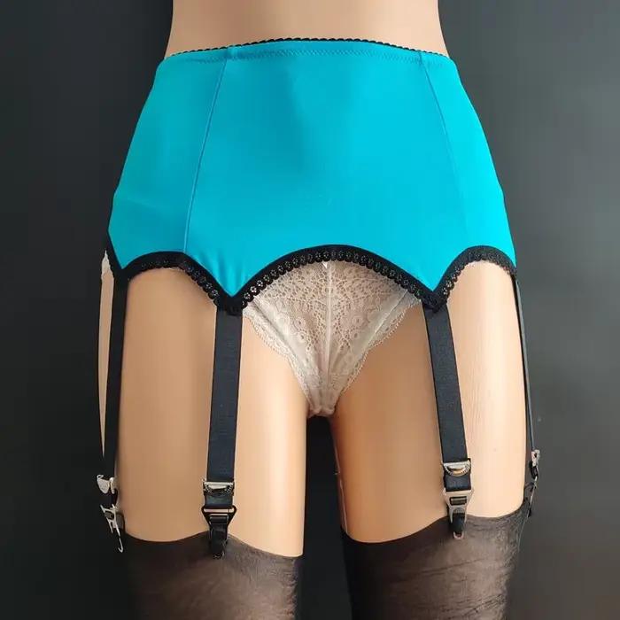 6 sangles porte-jarretelles taille haute porte-jarretelles femme dame élastique Sexy Lingerie jarret