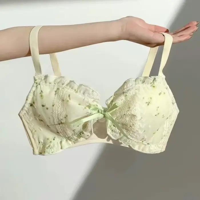 Soutien-gorge à petits seins froncés pour femmes, collection de sous-vêtements, poitrine plate, poit