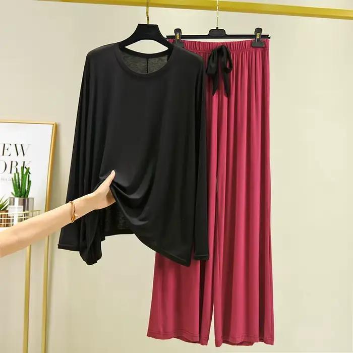 Printemps automne Pyjamas Modal manches longues dames Pyjamas ensemble Shorts 2025 nouveaux vêtement