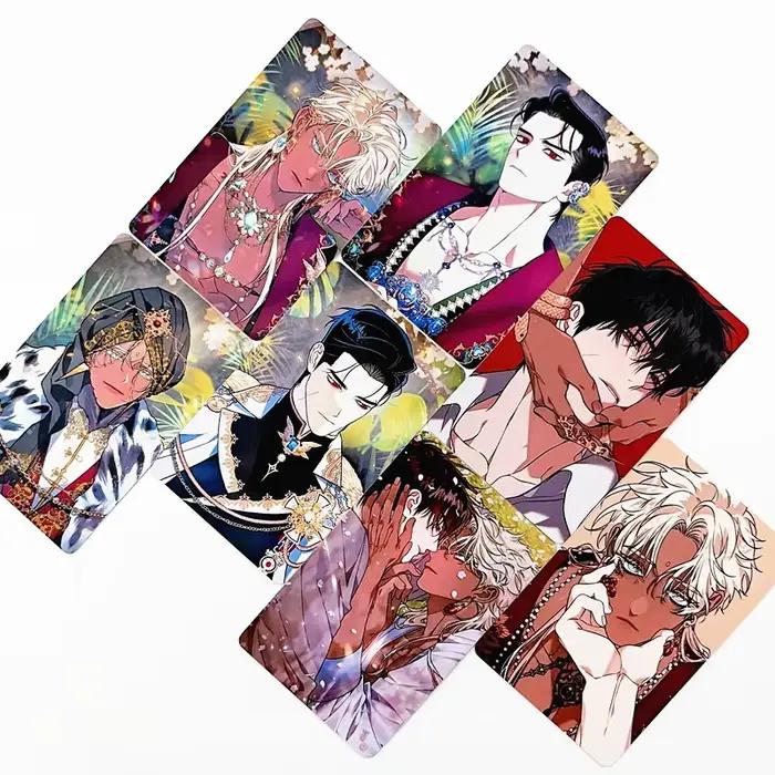 7 cartes photo Manhwa Blossoms of The White Night, personnages royaux, 3 pouces, cartes Lomo HD pour