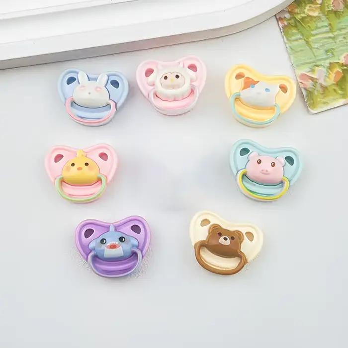 10 pièces belle Mini poupée sucette jouer maison fournitures factices mamelons pour poupée bébé poup