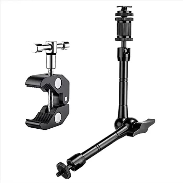 Bras articulé magique en métal, Super pince réglable pour lumière LED LCD vidéo SLR DSLR, accessoire