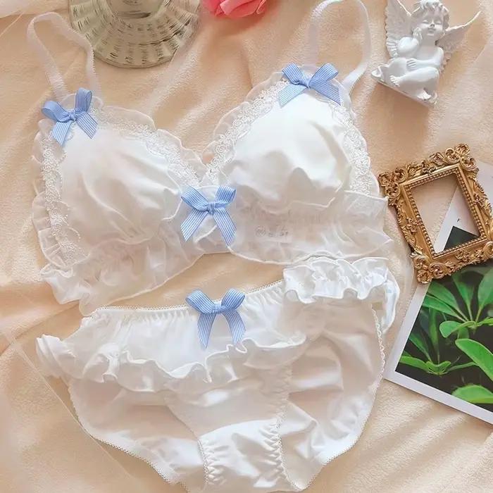 Lolita sous-vêtements pour fille mignon soutien-gorge et culotte ensemble sous-vêtements sommeil int