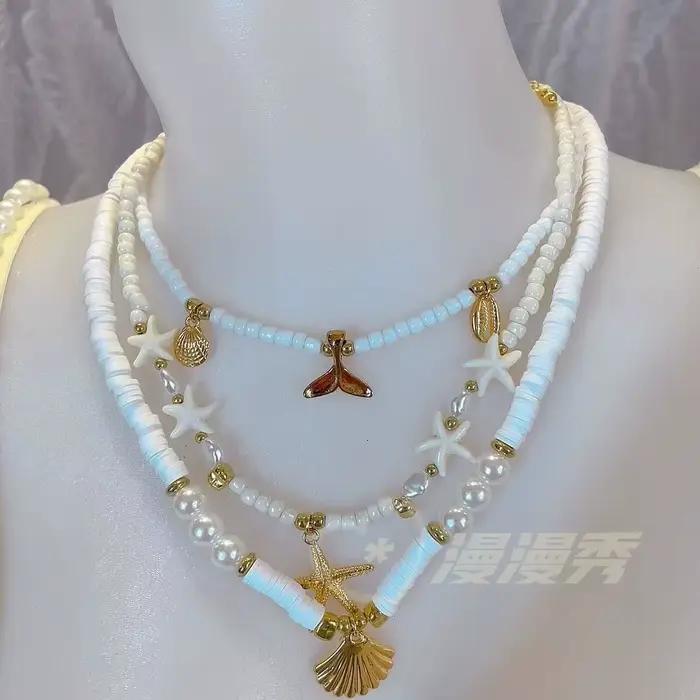 customized sparkling iridescent sequin shell bra pearl chain tassel pool party bra beach vacation pe