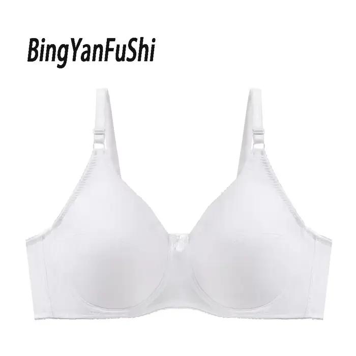 Soutien-gorge en coton à bonnets fins, respirant, push-up, sexy, pour femme, grande taille 75-105, l