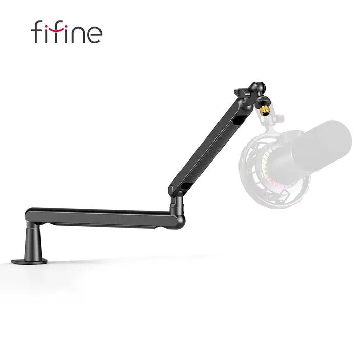 FIFINE-Microphone HONArm Ampligame, Bras de micro à profil bas réglable avec pince de montage de bur