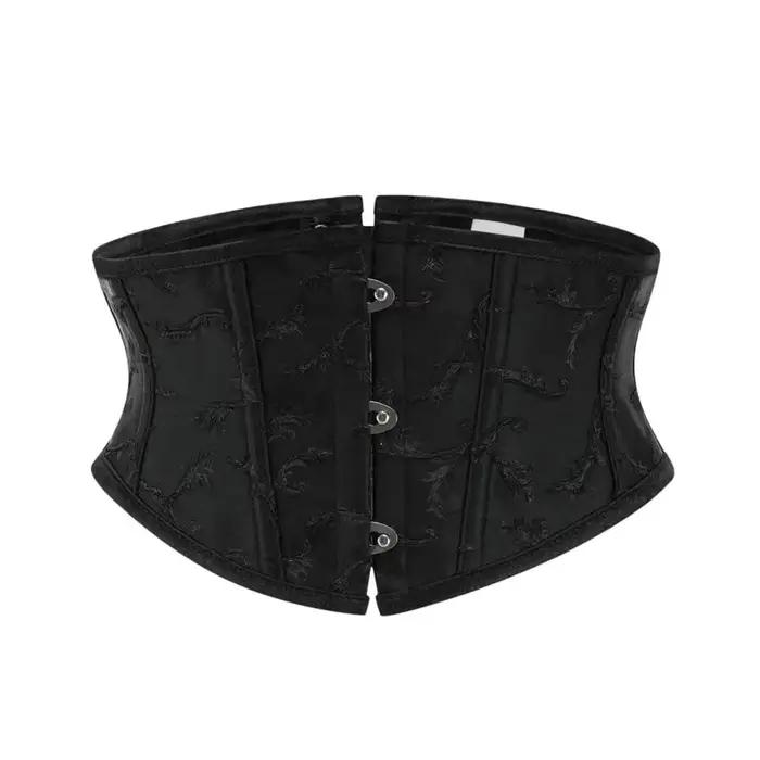 Corset court sous le buste pour femmes, Bustiers Style Lolita, amincissant, cintré à la taille, sang