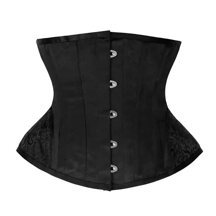 Corset Vintage sous le buste pour femmes, 5 boutons, cintrés à la taille, 14 Bustiers désossés en ac