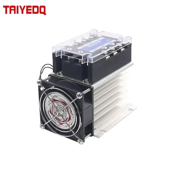 Triphasé Solid State cite DC Control AC 380V 40A SSR-3 032 3840Z DC-AC inviter Set (citations, dissi