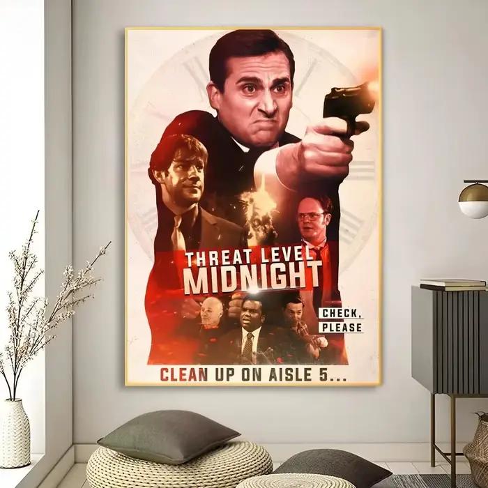 Affiche de film Midnight The Office, Michael Scott, peinture sur toile, image classique pour salon, 