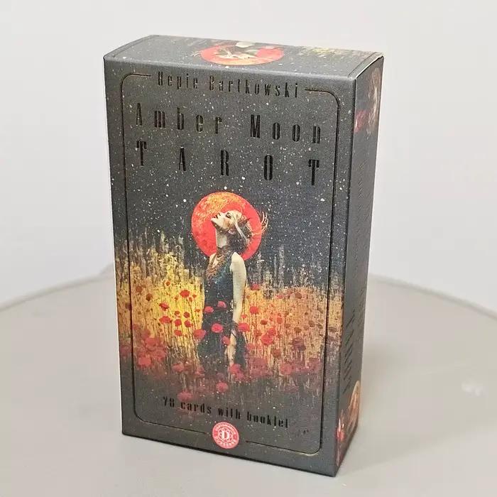 Jeu de tarot Amber Moon : 78 cartes cinématiques – Ensemble de divination sur le thème de la magie l
