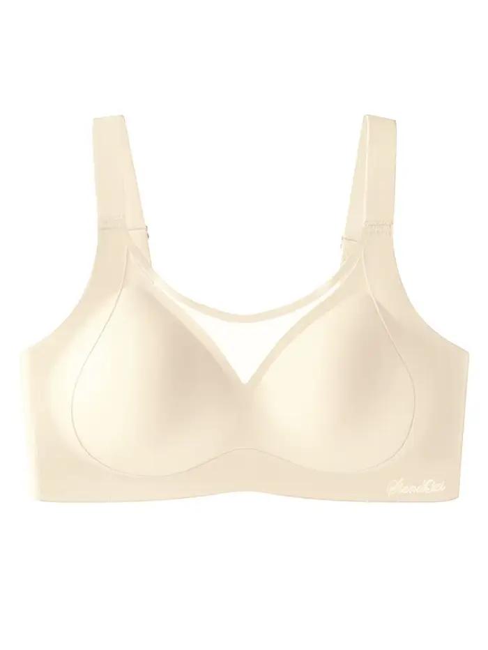 Soutien-gorge en maille de dentelle pour femmes, soutien doux, levage, rassemble, Anti-affaissement,