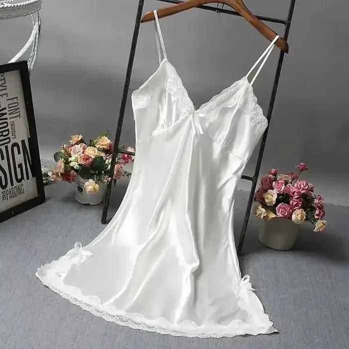 Chemise de nuit sexy en dentelle patchwork, lingerie, robe de mariée, vêtements de nuit, chemises de