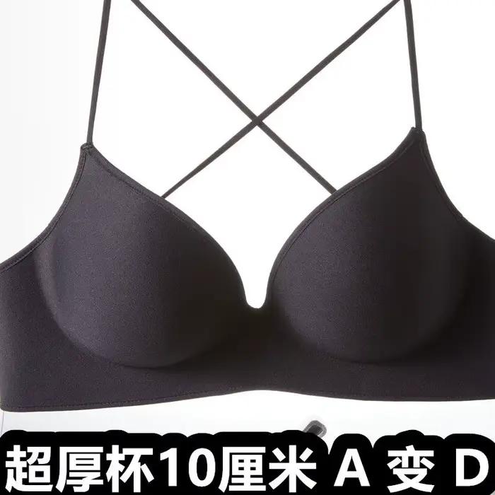 Soutien-gorge Push Up Ultra épais de 10CM pour petite poitrine pour femmes, sans fil, sans couture, 