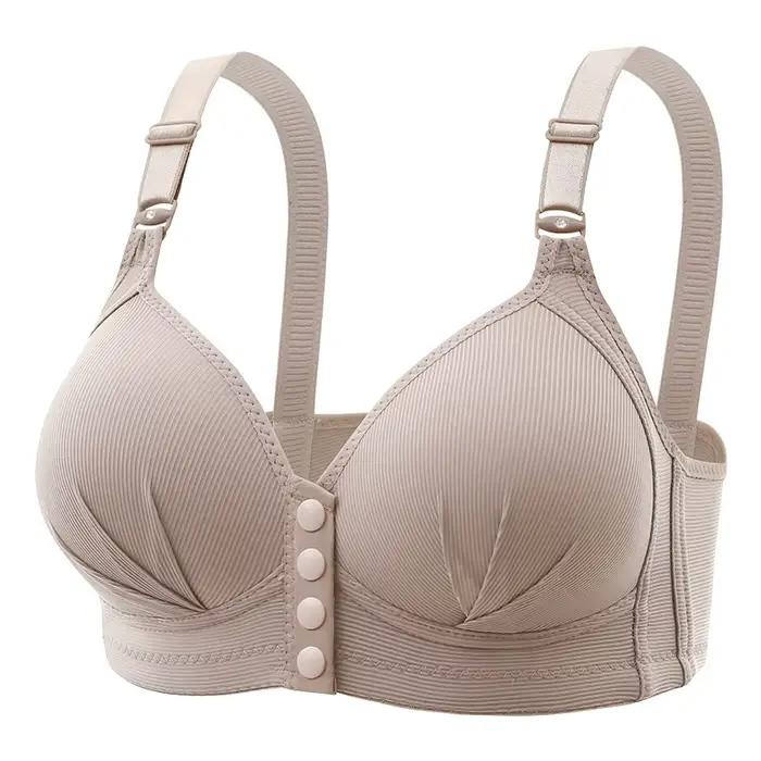 Soutien-gorge Push up Sexy pour femmes, grande taille, boucle avant, bonnet fin réglable, respirant,