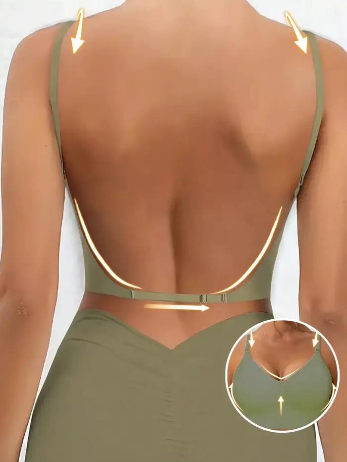 Soutien-gorge sans dos invisible pour petites poitrines – Push-up adhésif sans bretelles, style euro
