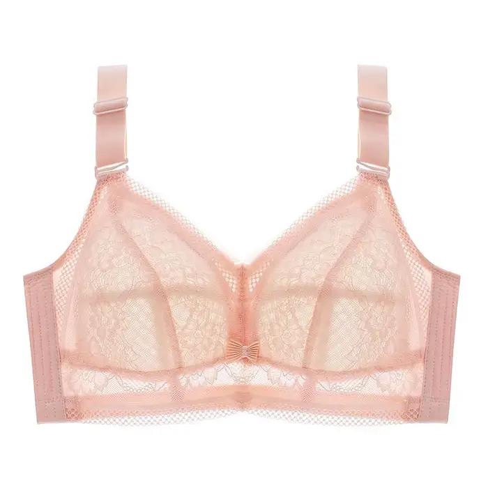 Soutien-gorge en dentelle pour femme, grande taille, push-up, à couvrance complète, version fine, sa