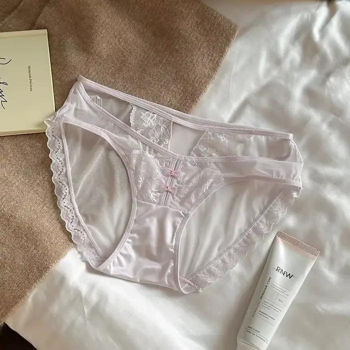 Sous-vêtements luxueux en dentelle pour femmes, sensuel, fin, doux pour la peau, confortable, respir