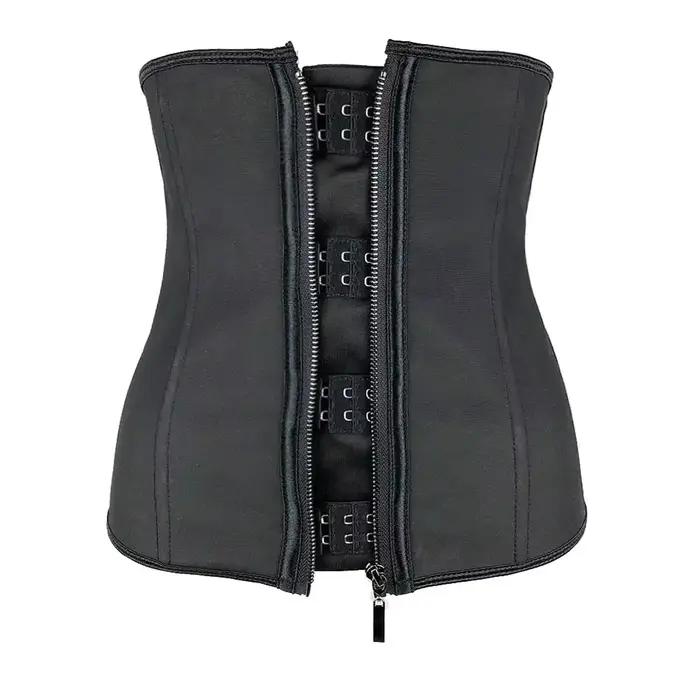 Corsets en Latex avec Fermeture Éclair en Acier pour Femme, Ceinture Amincissante, Grande Taille, XX