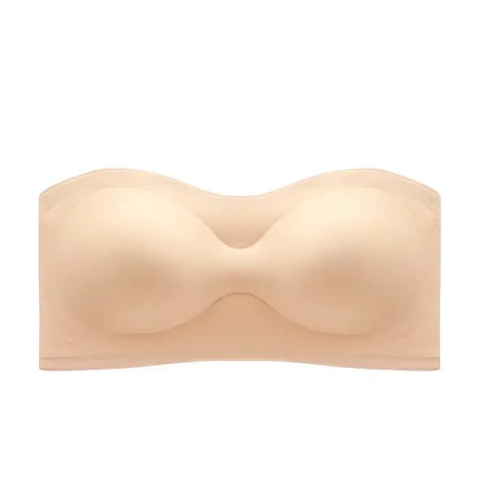 Soutien-gorge sans bretelles pour femmes, sous-vêtements sans couture, Push Up, sans fil, bustier tu