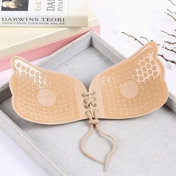 Femmes sans couture auto-adhésif mouche soutien-gorge sans bretelles Push Up soutien-gorge sans fil 