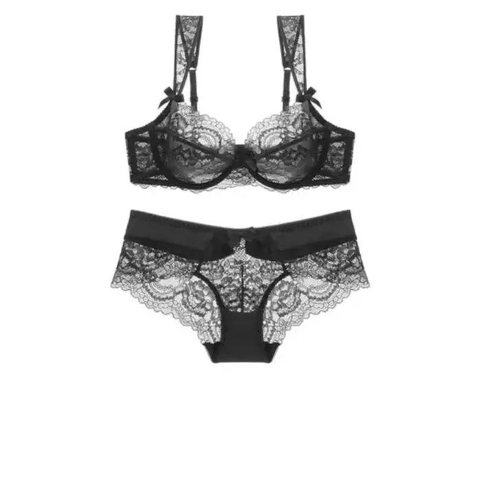 Logirlve soutien-gorge chaud broderie soutiens-gorge ensemble de sous-vêtements Sexy grande taille e