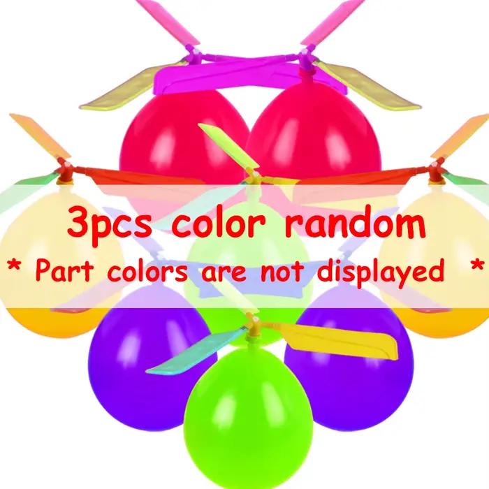 3/6 pièces DIY hélicoptère ballon volant |   Modèle de vol en plein air avec hélice spirale, artisan