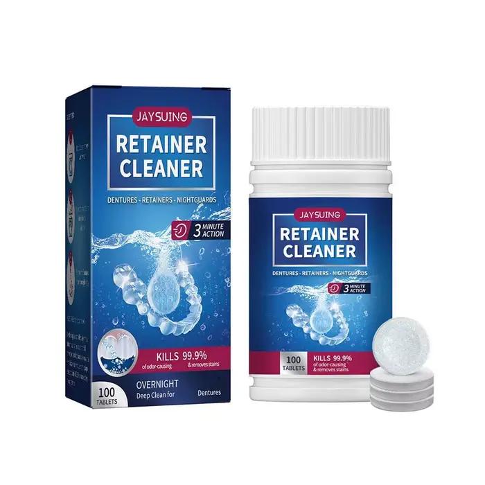 100 comprimés nettoyants pour prothèses dentaires – Élimine les odeurs, nettoyant buccal pour appare