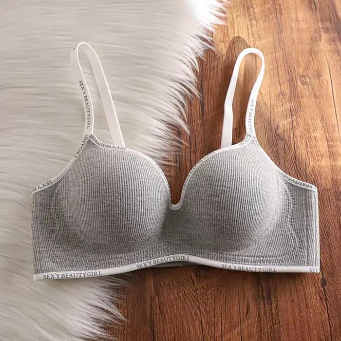 Soutien-gorge Push Up pour petits seins, sous-vêtement confortable sans fil, Bralette Invisible sans