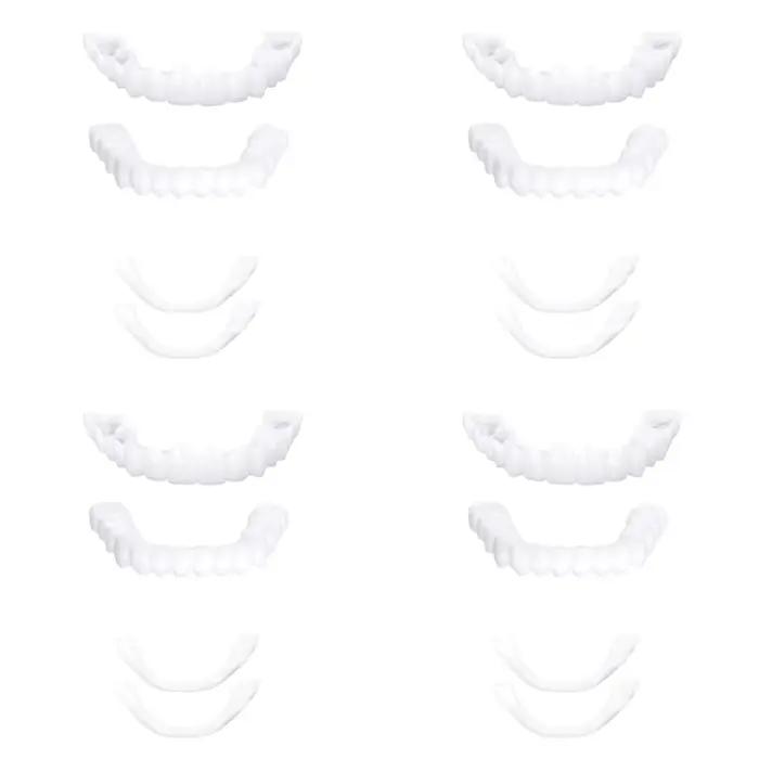 4-6 paires de prothèses dentaires à mâchoire supérieure et inférieure, soins pour prothèses dentaire