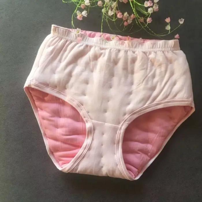 Slips en coton rempli pour femmes, faits à la main, doux au toucher, bouffants, résistants aux poire