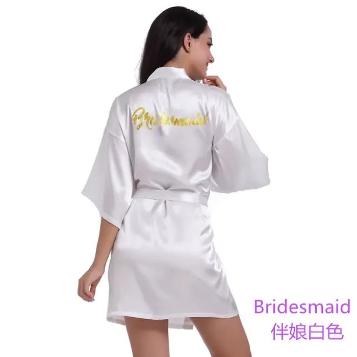 Peignoir de mariée et de demoiselle d'honneur 2026 – Robe de chambre fine et sexy pour femme, nuiset