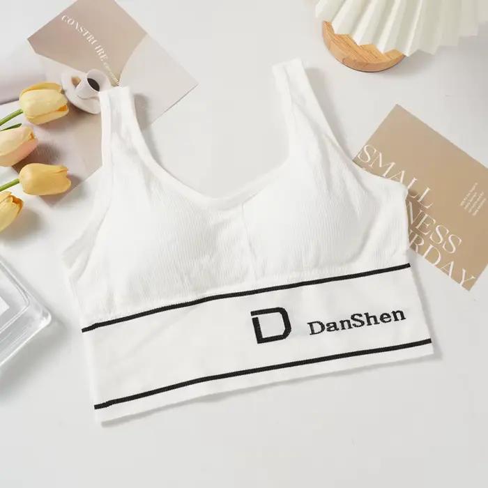 Soutien-gorge de sport sans couture pour femme, bralette de fitness, couverture complète en Y, sans 
