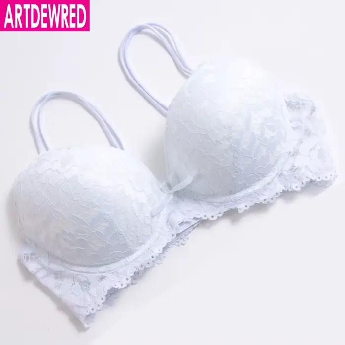 Soutiens-gorge rembourrés en dentelle brodée pour femmes, lingerie sexy, bralette, soutiens-gorge pu