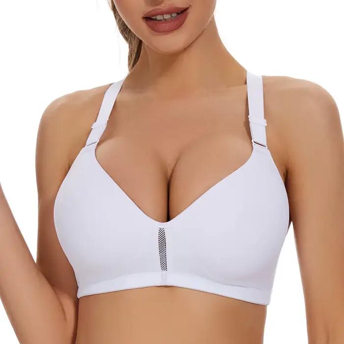 Sheroine-Soutien-gorge rembourré à faible impact pour femme, dos nageur, entraînement, sport, yoga, 