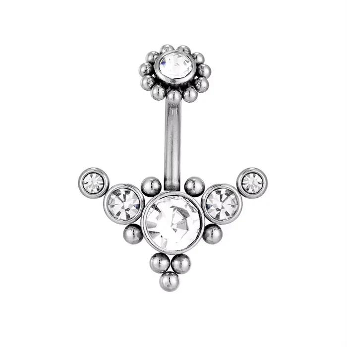 Hyperbole – Piercing de nombril gothique pour femmes, bijoux de corps en acier chirurgical, anneaux 