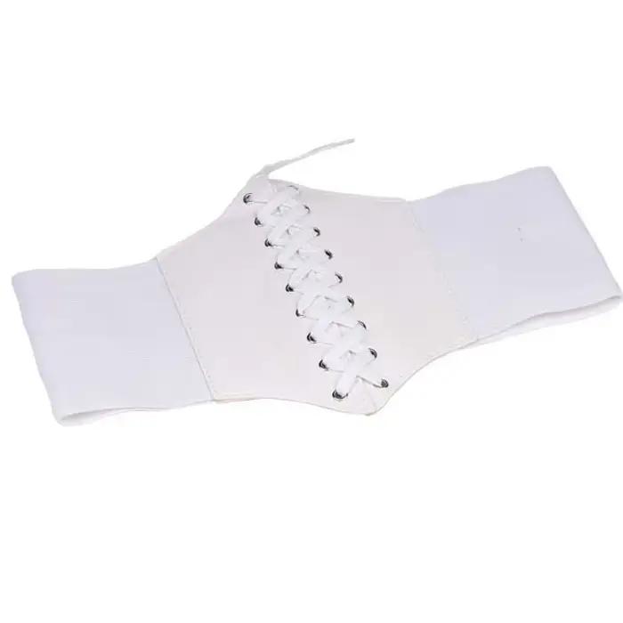Corset Large Ceintures En Cuir PU Minceur Ceinture pour Femmes Taille Élastique Ceintures Cinto Sobr