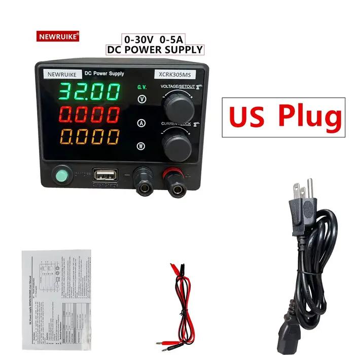 Alimentation de laboratoire 30V 5A DC, réglage de l'encodeur de laboratoire, régulateur de tension, 