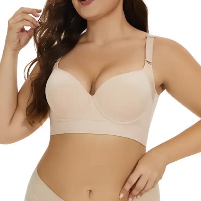 Dimmkof couverture complète du dos soutien-gorge Push up femmes cacher le dos gros coupe profonde Sh
