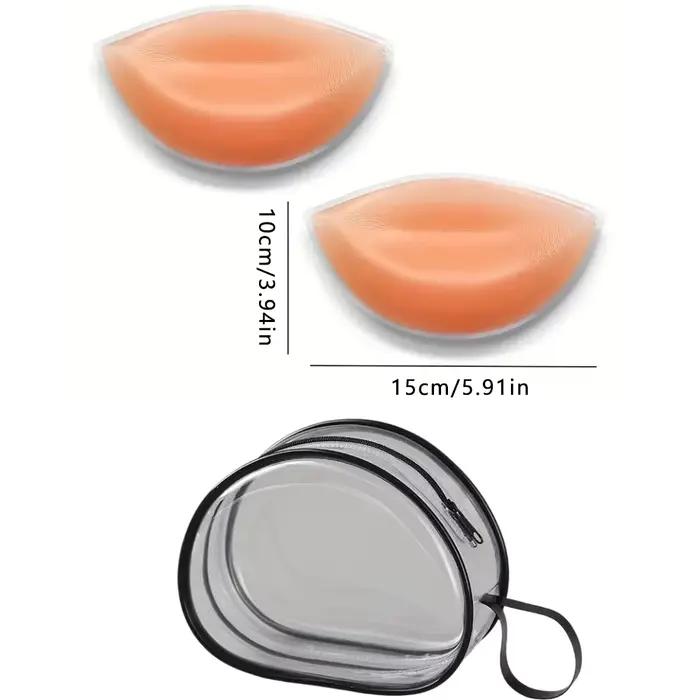 Inserts de soutien-gorge en silicone réutilisables, coussinets invisibles en gel pour rehausser la p