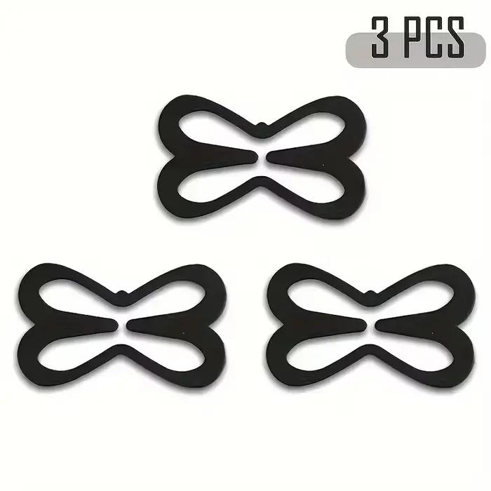 Lot de 3 Clips Convertisseurs de Bretelles de Soutien-Gorge - Discrets, Rehausseurs, Antidérapants p