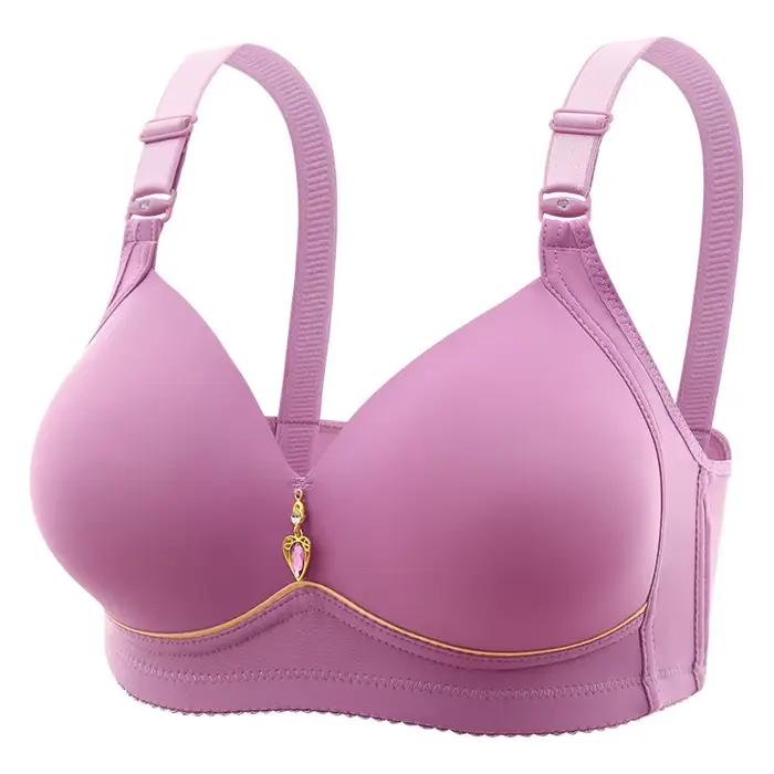 Soutien-gorge sans tiges pour femmes, grande taille, confortable, respirant, sangle réglable, bonnet