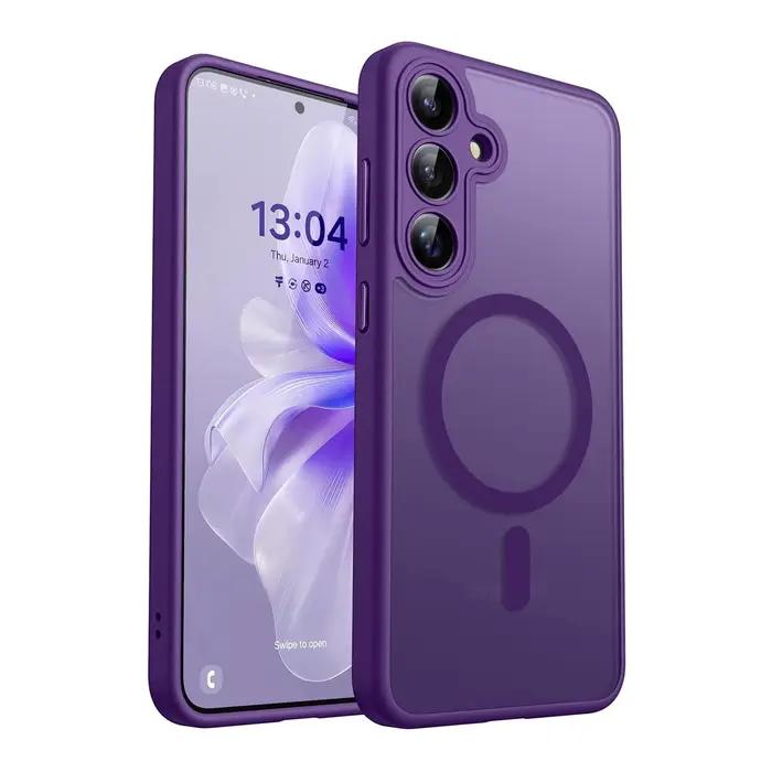 Coque de luxe mate pour Samsung Galaxy A57 A56 A17 A36 A16 A36 A37 5G S26 S25 S24 Ultra Plus FE S25P