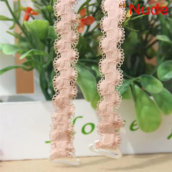 Soutien-gorge Invisible évidé dentelle fleur Double bretelles anti-dérapant soutien-gorge bandoulièr