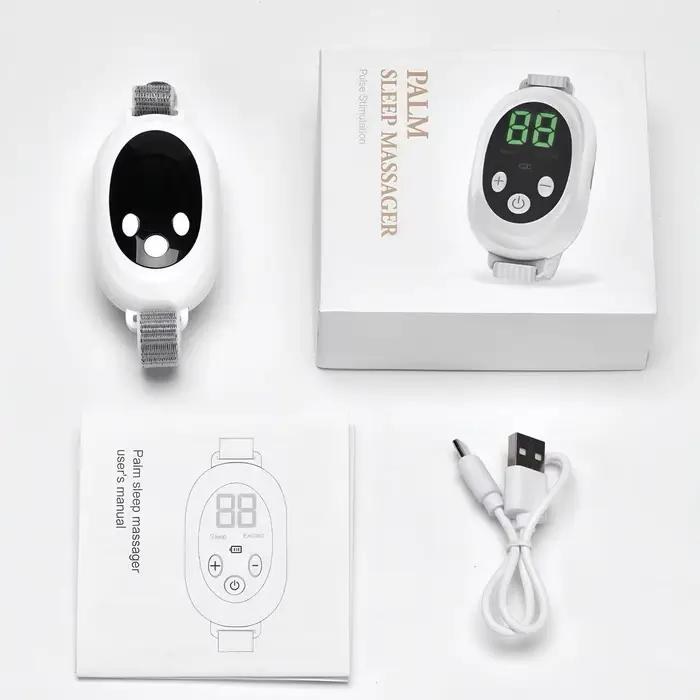 Appareil d'aide au sommeil EMS avec cordon, stimulateur à impulsions micro-courantes portable, pour 