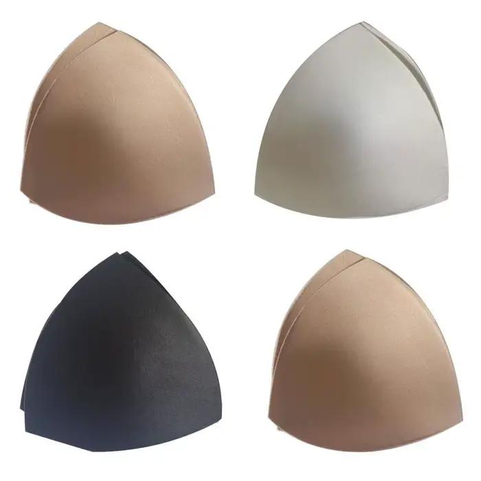 1 paire de coussinets de soutien-gorge, bonnets triangulaires, insertion de poitrine, coussinets en mousse, rembourrage de maillot de bain, rehausseur amovible, coussinet de soutien-gorge, accessoires