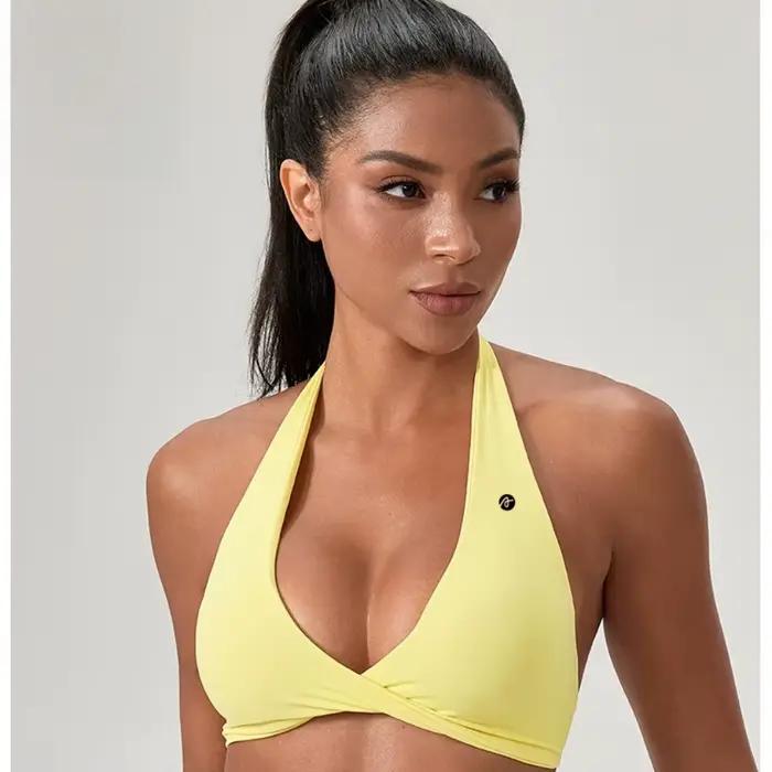 Soutien-gorge de yoga et de fitness — Haut de sport sexy, soutien-gorge de course et de yoga qui rehausse le dos ; Sous-vêtements de sport et de fitness respirants.