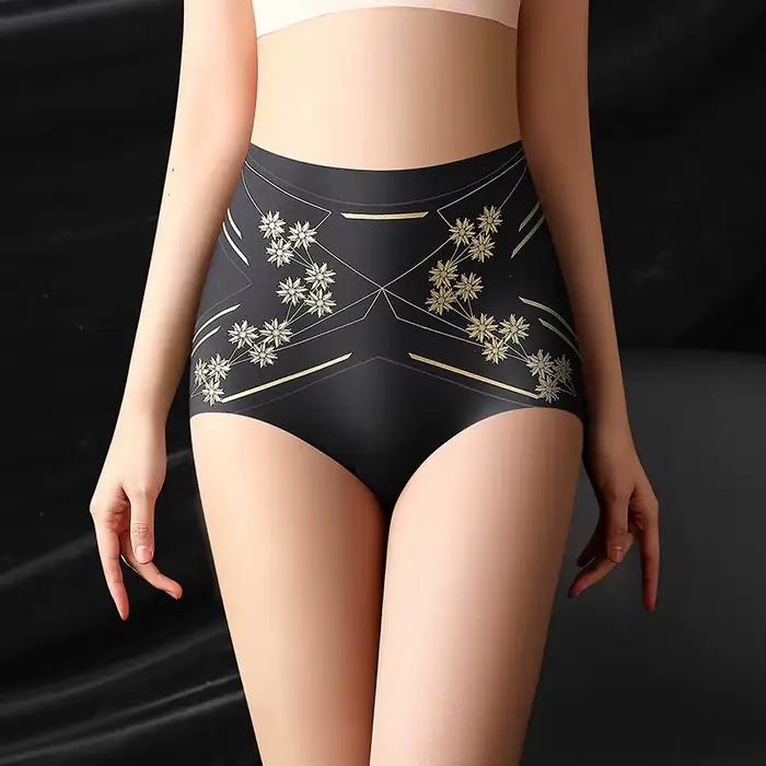 Culotte de contrôle pour femmes avec soutien du ventre taille haute matériau nylon et élasthanne couleurs bleu ciel beige brun or noir styles modernes occasions quotidiennes et spéciales